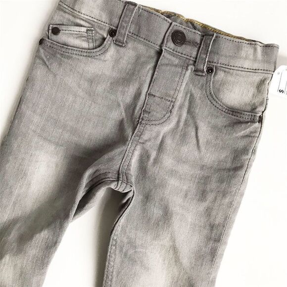 H&M NWT gray wash  skinny jeans 6-9 month - Picture 2 of 3